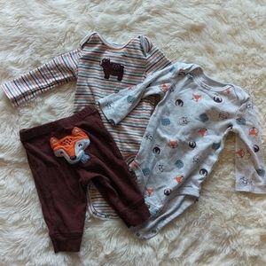 Carter's Woodland Winter Fox Outfit $5 if bundled!